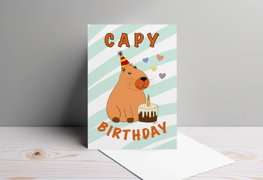 Capy Birthday | Capybara Birthday Card