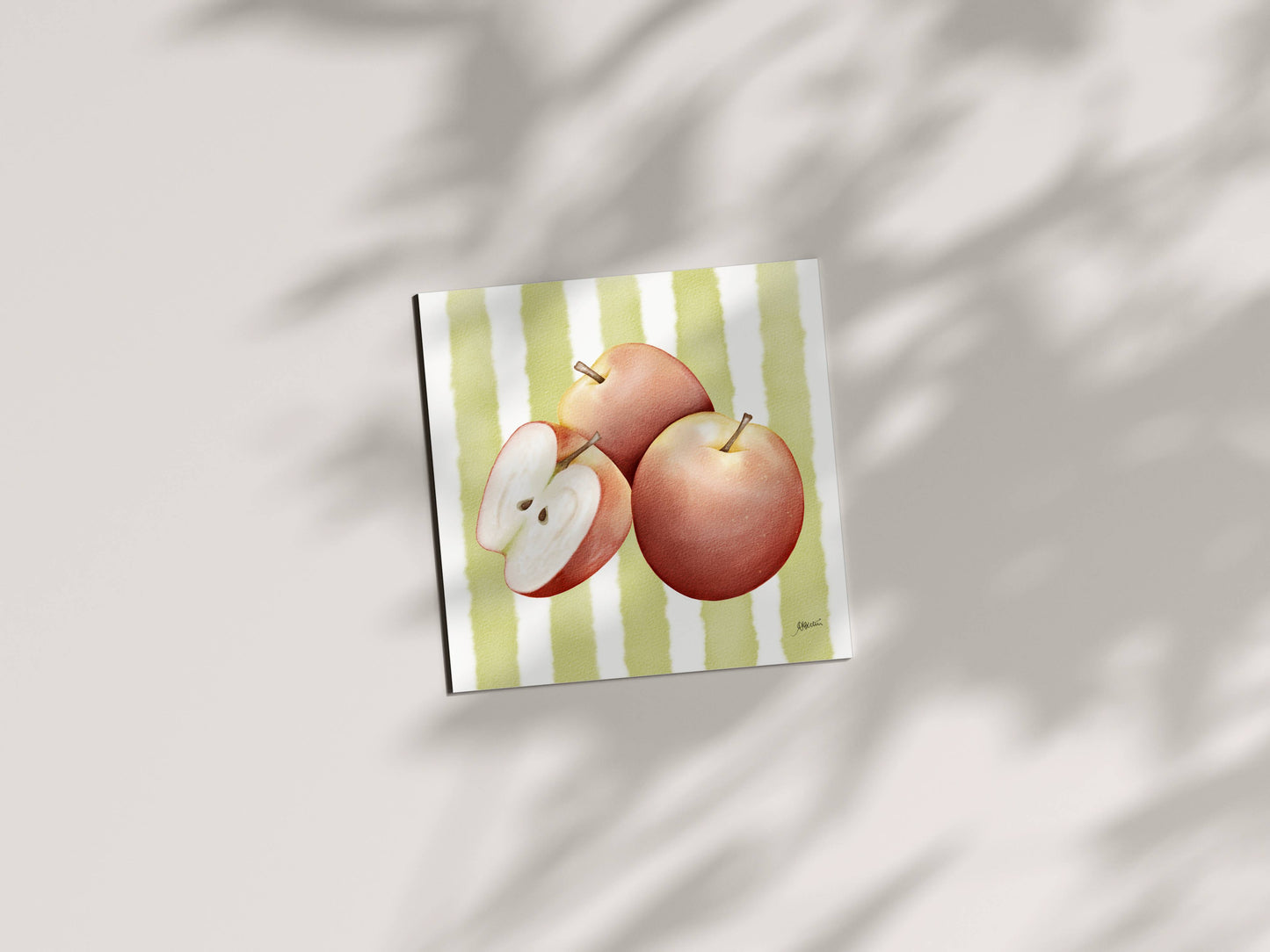 Fresh Fruits Art Collection - Complete Art Prints Set (6x6) | Watercolor Wall Decor