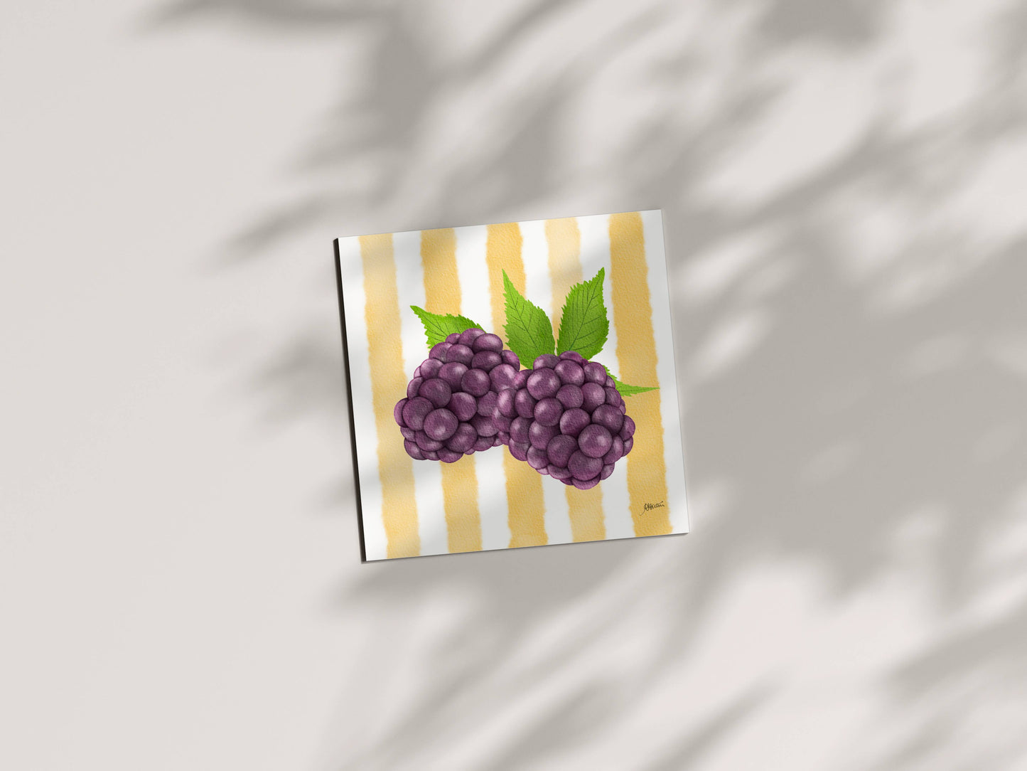 Fresh Fruits Art Collection - Complete Art Prints Set (6x6) | Watercolor Wall Decor