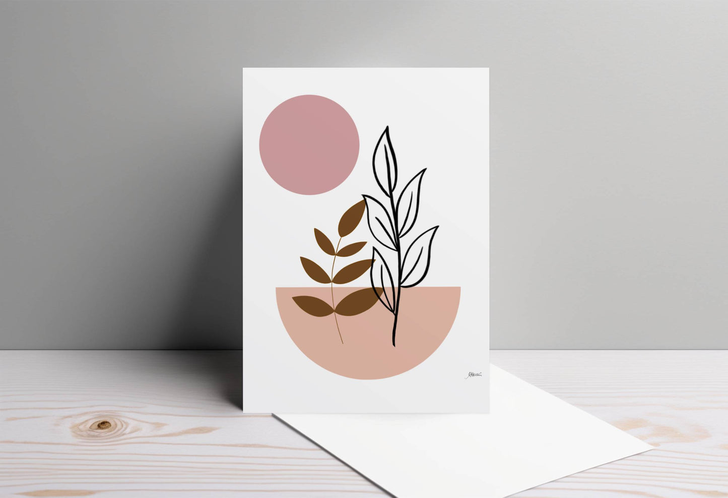 Rose Boho Vibes | Boho Greeting Card for Any Occasion