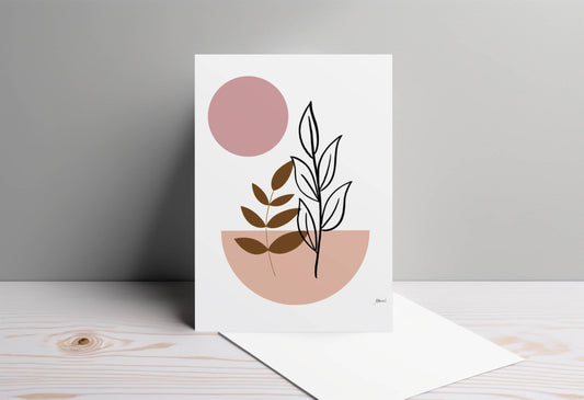 Rose Boho Vibes | Boho Greeting Card for Any Occasion
