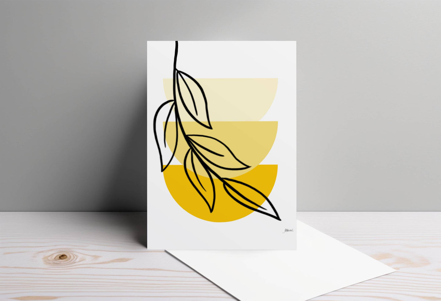 Yellow Boho Vibes | Boho Greeting Card for Any Occasion