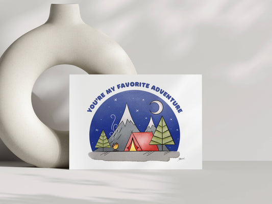 Favorite Adventure | Whimsical Greeting Card for Any Occasion