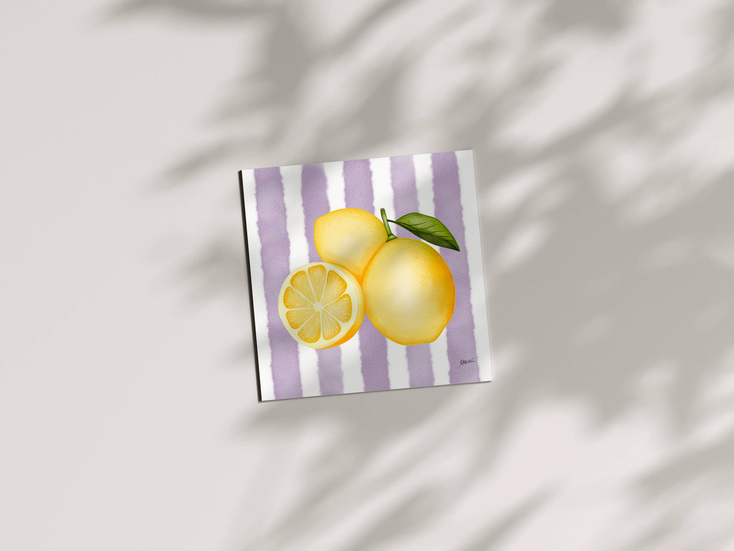Fresh Fruits Art Collection - Complete Art Prints Set (6x6) | Watercolor Wall Decor
