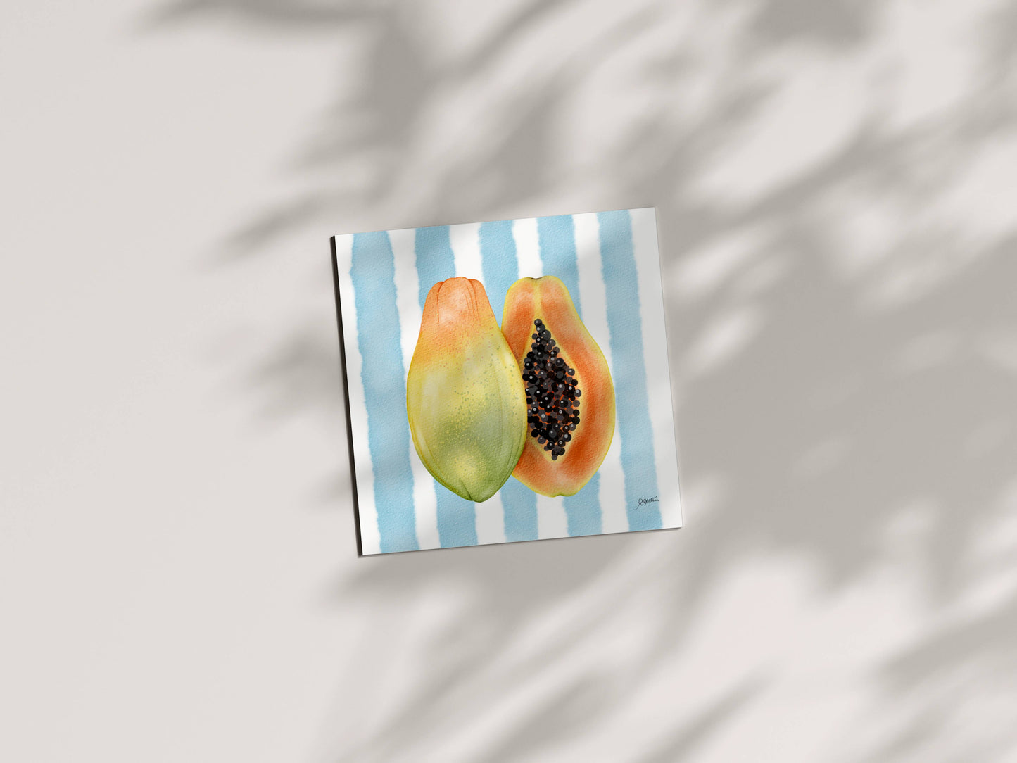 Fresh Fruits Art Collection - Complete Art Prints Set (6x6) | Watercolor Wall Decor